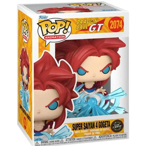 Funko Dragon Ball GT POP! Animation Super Saiyan 4 Gogeta Vinyl Figure #2074 [Glow Chase Version]