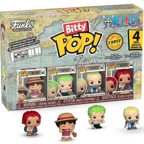 Funko One Piece Bitty POP! Monkey D. Luffy Vinyl Mini Figure 4-Pack
