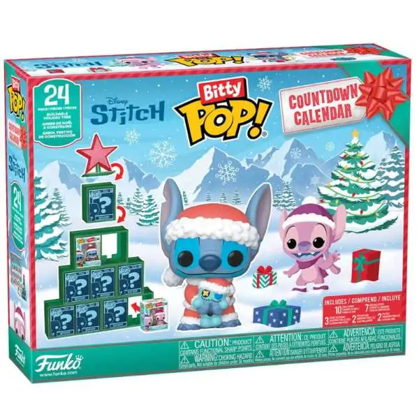 Funko Disney Lilo & Stitch Bitty POP! Stitch Holiday Vinyl Mini Figure Countdown Calendar