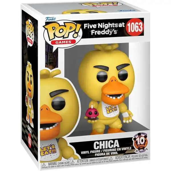 Funko Five Nights at Freddy's 10th Anniversary POP! Games Chica Vinyl Figure #1063