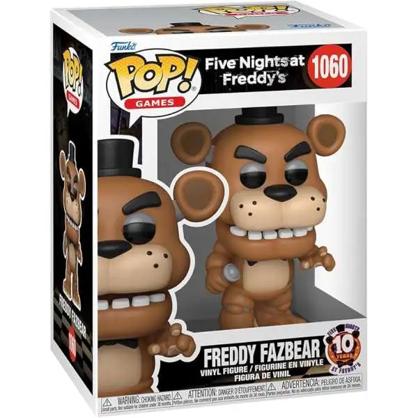 Funko Five Nights at Freddy's 10th Anniversary POP! Games Freddy Vinyl Figure #1060