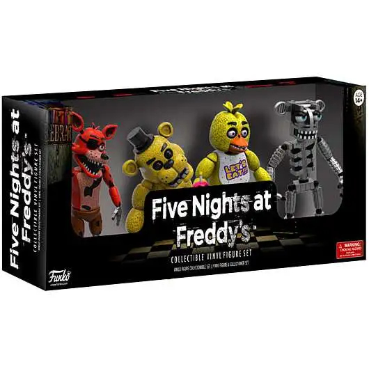 Funko Five Nights at Freddy's Foxy, Golden Freddy, Chica & Endoskeleton 2-Inch Mini Figure 4-Pack