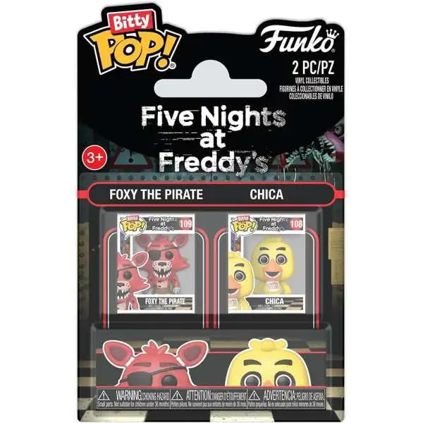Funko Five Nights at Freddy's Bitty POP! Foxy & Chica Vinyl Mini Figure 2-Pack
