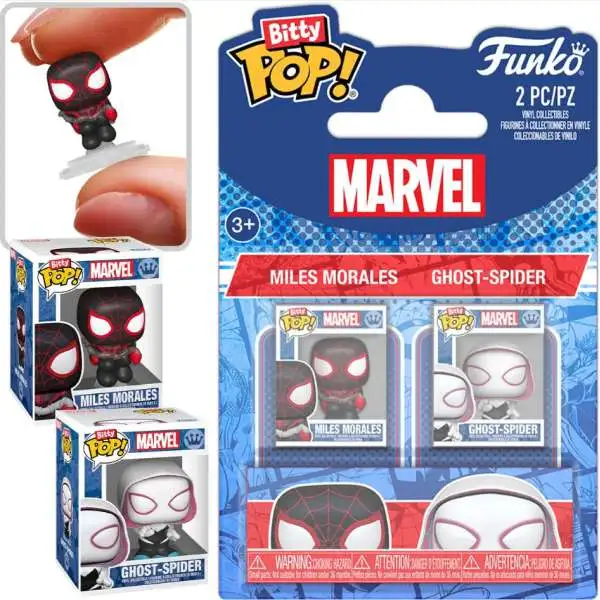 Funko Marvel Spider-Man Bitty POP! Miles Morales & Spider-Gwen Vinyl Mini Figure 2-Pack (Pre-Order ships September)