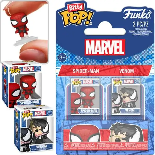 Funko Marvel Bitty POP! Spider-Man & Venom Vinyl Mini Figure 2-Pack