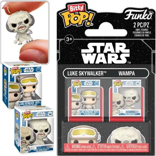 Funko Star Wars Empire Strikes Back Bitty POP! Luke & Wampa Vinyl Mini Figure 2-Pack (Pre-Order ships July)