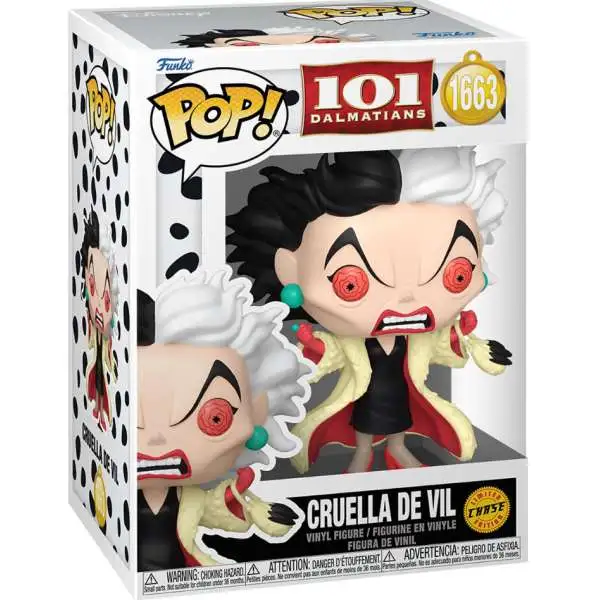 Funko 101 Dalmations POP! Disney Cruella De Vil Vinyl Figure #1663 [Chase Version]