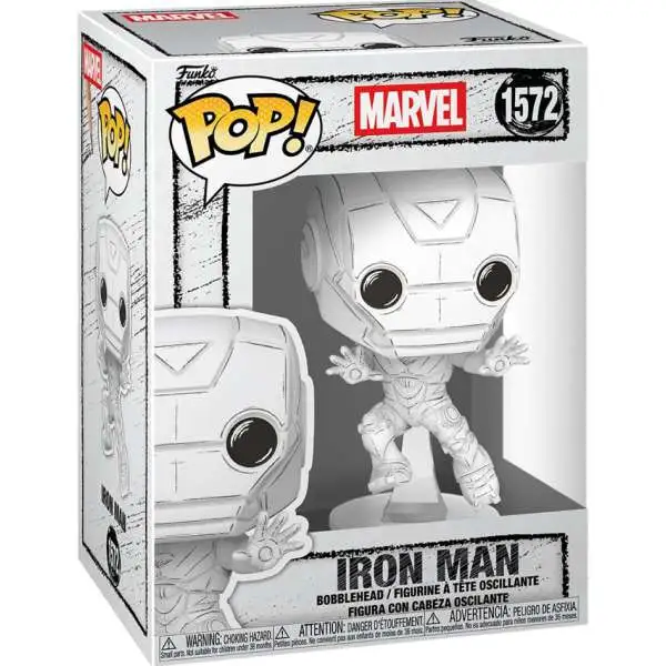 Funko Sketched POP! Marvel Iron Man 3.75-Inch Vinyl Figure #1572 [Sketched]