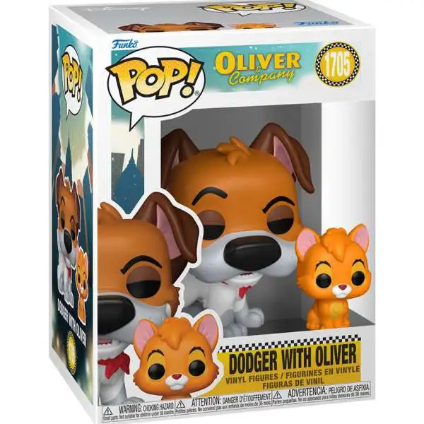 Funko Oliver & Company POP! Disney Dodger with Oliver Vinyl Figure #1705 [Regular Version]