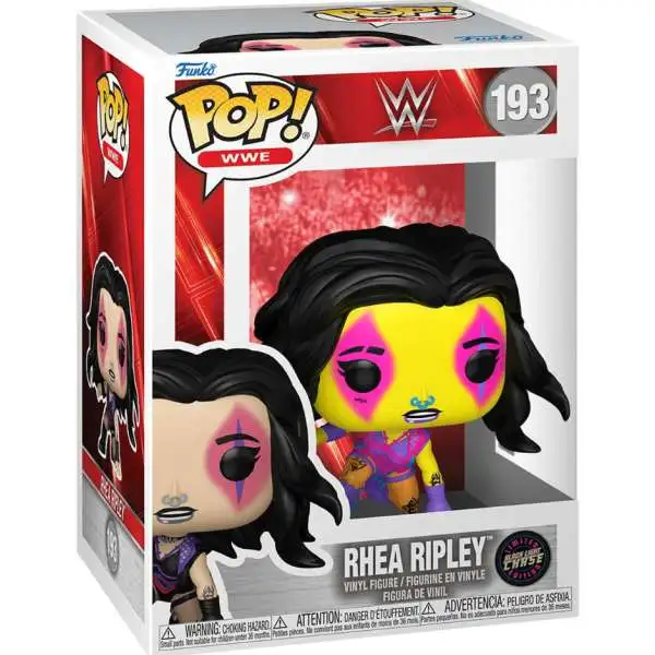 Funko WWE Wrestling POP! WWE Rhea Ripley Vinyl Figure #193 [Wrestlemania 40 Blacklight Chase Version] (Pre-Order ships June)