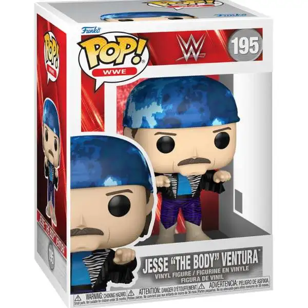 Funko WWE Wrestling POP! WWE Jesse "The Body" Ventura Vinyl Figure #195
