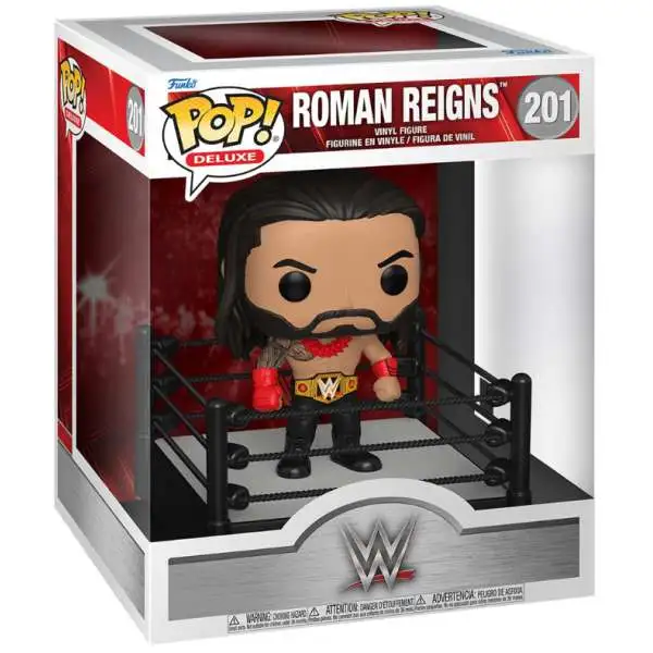 Funko WWE Wrestling POP! WWE Roman Reigns Deluxe Vinyl Figure #201 [In Ring]