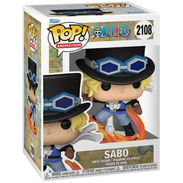 Funko One Piece POP! Animation Sabo 3.75-Inch Vinyl Figure #2108