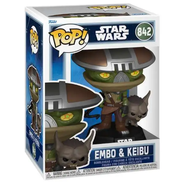 Funko The Mandalorian and Grogu POP! Star Wars Embo & Keibu Vinyl Figure #842