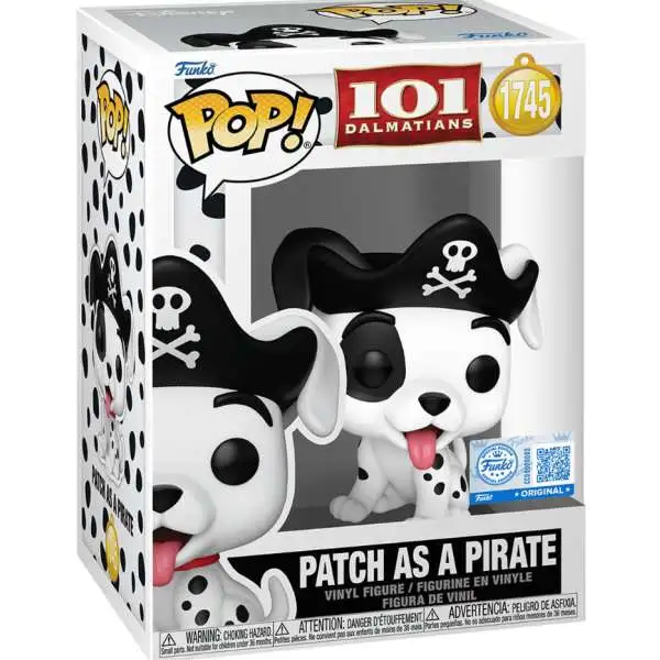Funko 101 Dalmatians POP! Disney Patch Vinyl Figure #1745 [Pirate Costume]