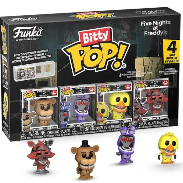 Funko Five Nights at Freddy's Bitty POP! Withered Micro Figure 4-Pack