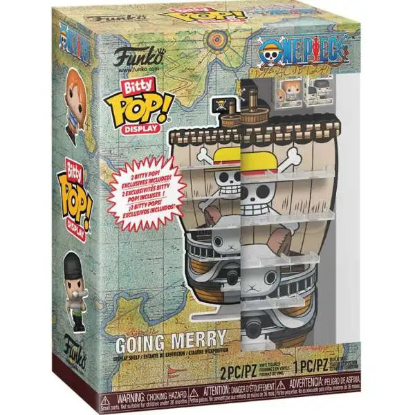 Funko One Piece Bitty POP! Going Merry Micro Figure Display Shelf [with 2 Bitty Pops]