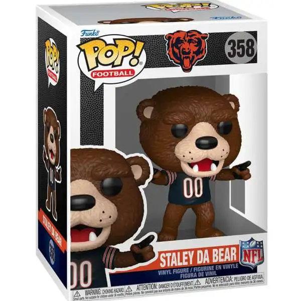 Funko NFL Chicago Bears POP! Football Mascots Staley the Bear Vinyl Figure #358 (Pre-Order ships November)