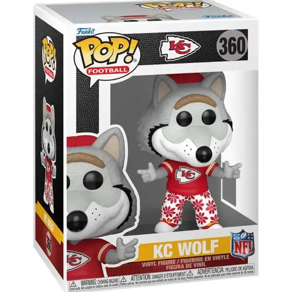 Funko NFL Kansas City Chiefs POP! Football Mascots Wolf Vinyl Figure #360 (Pre-Order ships November)