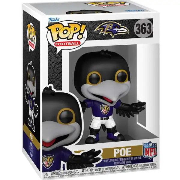 Funko NFL Baltimore Ravens POP! Football Mascots Poe Vinyl Figure #363 (Pre-Order ships November)