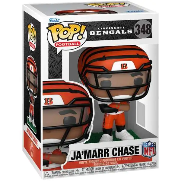 Funko NFL Cincinnati Bengals POP! Football Ja'Marr Chase Vinyl Figure #348 [Clear Visor] (Pre-Order ships September)