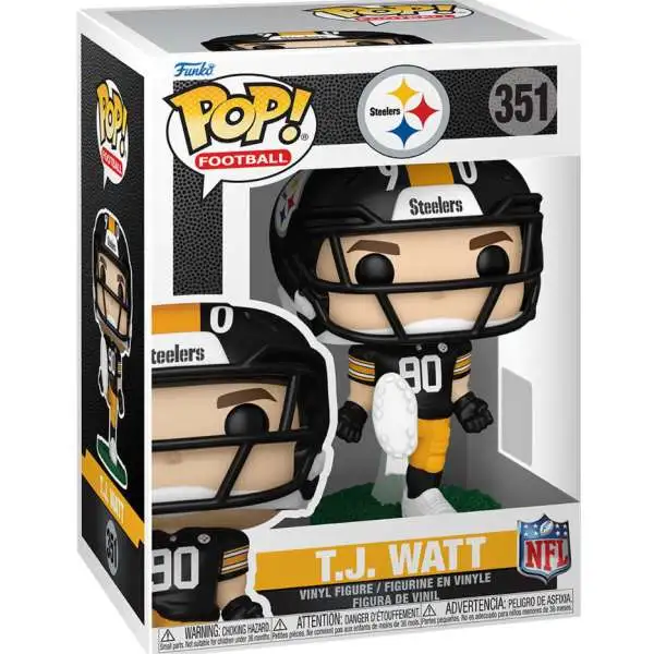 Funko NFL Pittsburgh Steelers POP! Football T.J. Watt Vinyl Figure #351 (Pre-Order ships November)