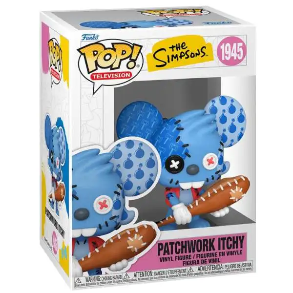 Funko The Simpsons POP! Animation Itchy Patchwork Vinyl Figure #1945 (Pre-Order ships September)