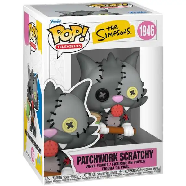 Funko The Simpsons POP! Animation Scratchy Patchwork Vinyl Figure #1946 (Pre-Order ships September)