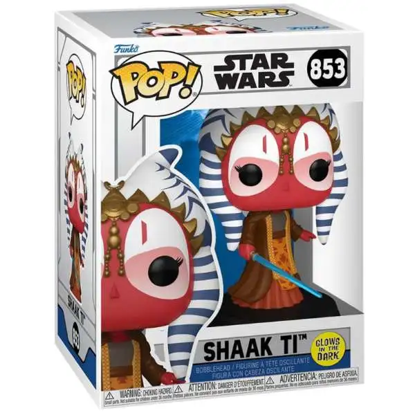 Funko The Clone Wars POP! Star Wars Shaak Ti Vinyl Figure #853 [Glow-in-the-Dark]