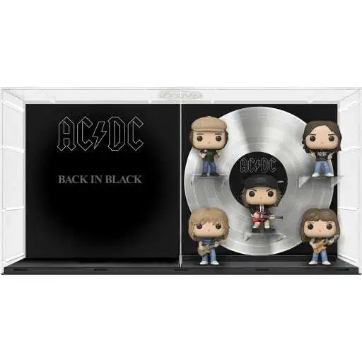 Funko AC/DC Deluxe POP! Rock Albums Back in Black Exclusive Vinyl Figure 5-Pack #17 [Brian Johnson, Phil Rudd, Angus Young, Cliff Williams & Malcolm Young, Loose]