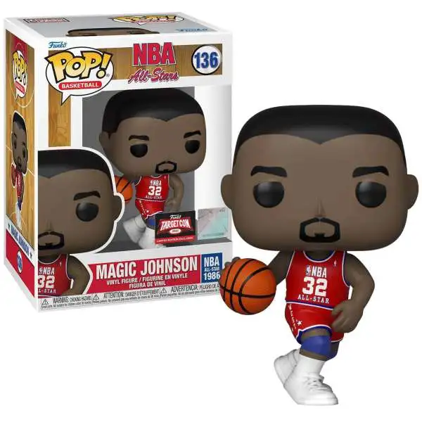 Funko NBA All-Stars POP! Basketball Magic Johnson Exclusive Vinyl Figure #136