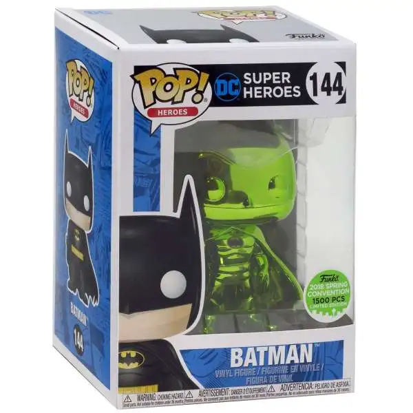 Funko POP! Heroes Batman Exclusive Limited to 1500 Vinyl Figure #144 [Emerald Chrome]