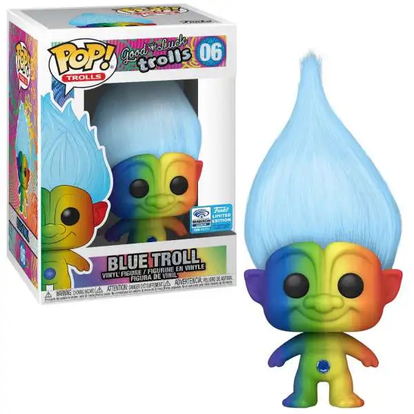 Funko POP! Trolls Blue Troll Exclusive Vinyl Figure #06 [Rainbow, Damaged Package]