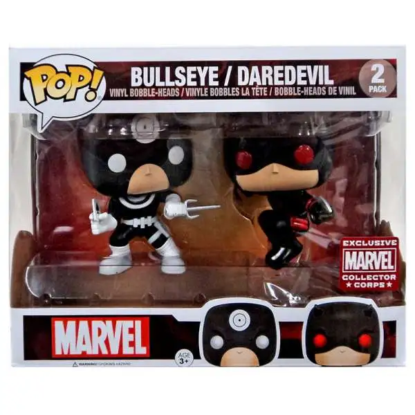 Funko POP! Marvel Bullseye & Daredevil Exclusive Vinyl Bobble Head 2-Pack [Damaged Package]