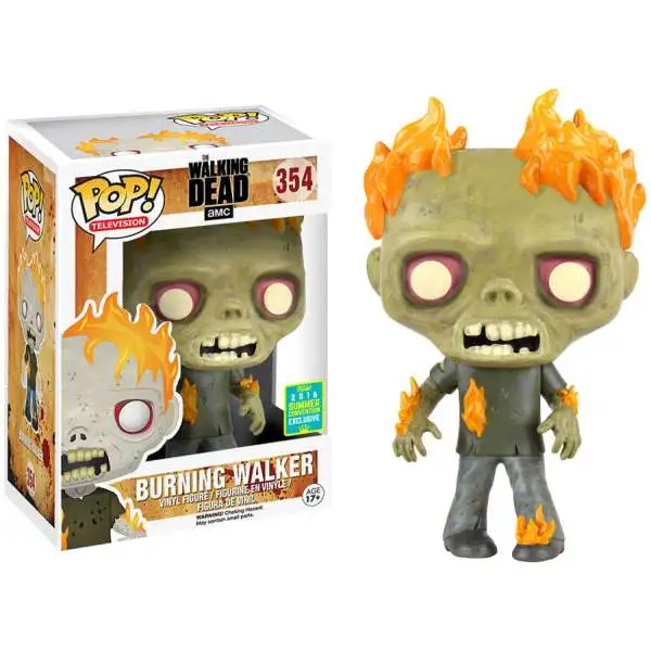 Funko The Walking Dead POP! Television Burning Walker Exclusive Vinyl Figure #354