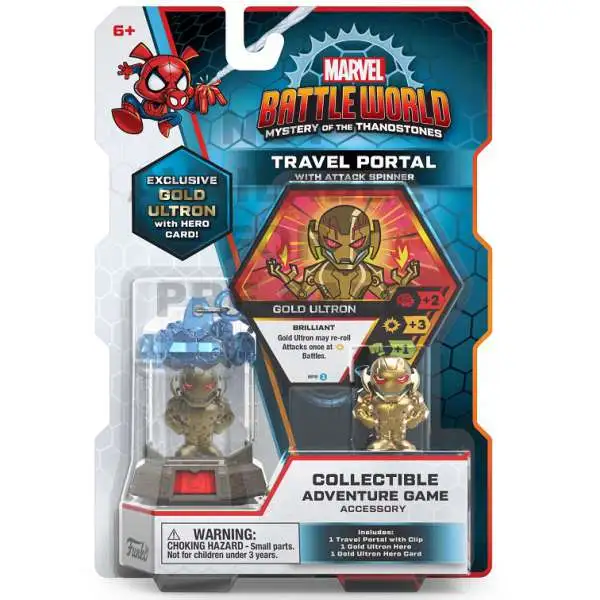 Funko Marvel Battleworld Mystery of the Thanostones Travel Portal with Attack Spinner Collectible Adventure Game Accessory