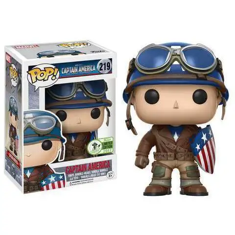 Funko Captain America The First Avenger POP! Marvel Captain America Exclusive Vinyl Bobble Head #219 [WWII]