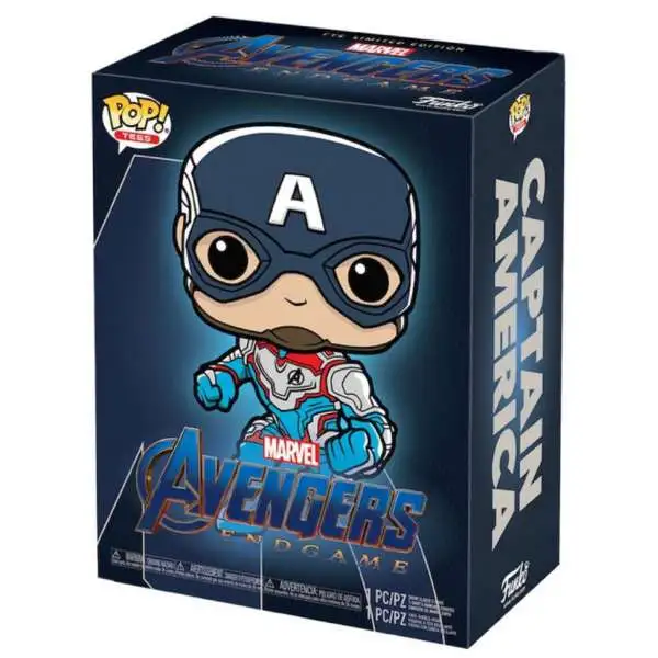 Funko Marvel Avengers Endgame POP! Tees Captain America Exclusive Vinyl Figure & T-Shirt [XLarge]