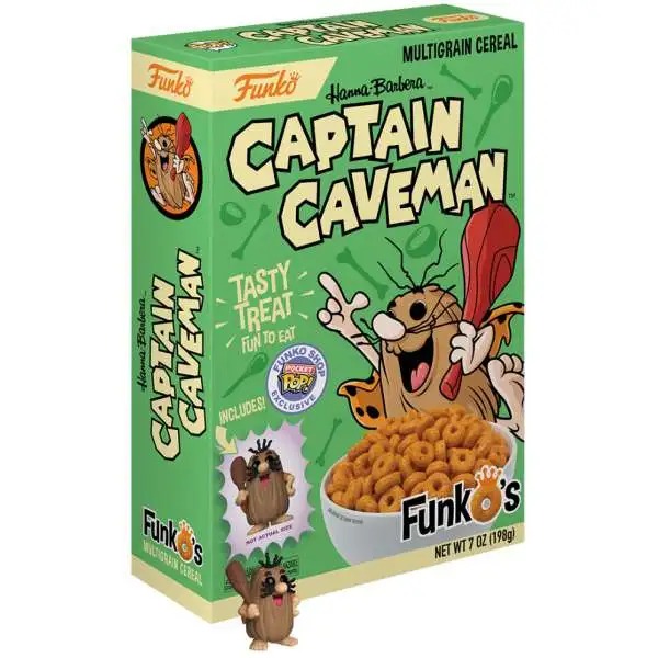FunkO's Hanna-Barbera Captain Caveman Exclusive 7 Ounce Breakfast Cereal