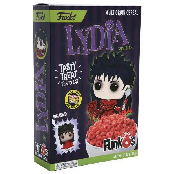 FunkO's Beetlejuice Lydia Exclusive 7 Ounce Breakfast Cereal