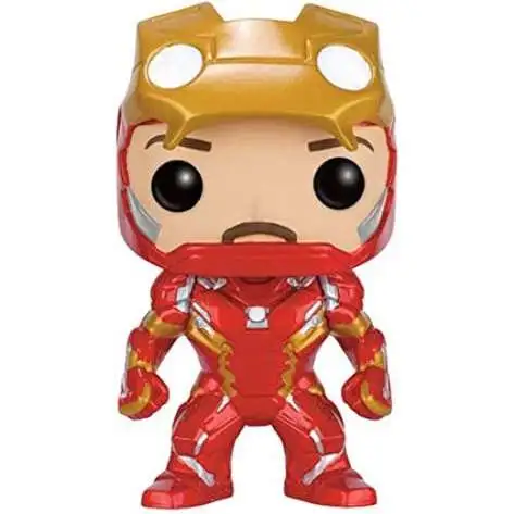 Funko Civil War POP! Marvel Iron Man Exclusive Vinyl Bobble Head #136 [Civil War, Unmasked, Loose]
