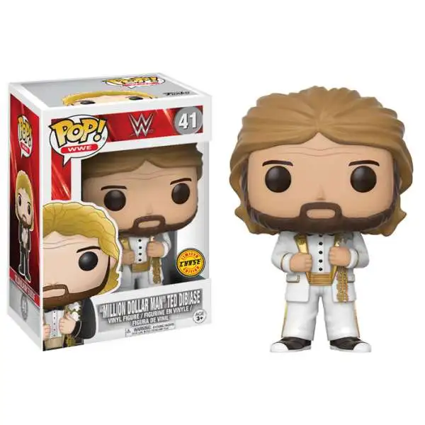Funko WWE Wrestling POP! WWE Million Dollar Man Ted Dibiase Vinyl Figure #41 [White Suit Chase Version, Damaged Package]