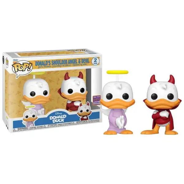Funko Donald Duck POP! Disney Donald's Shoulder Angel & Devil Exclusive Vinyl Figure 2-Pack