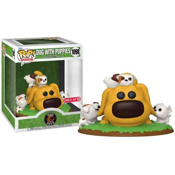 Funko Disney Dug Days POP! Deluxe Dug with Puppies Exclusive Vinyl Figure #1098