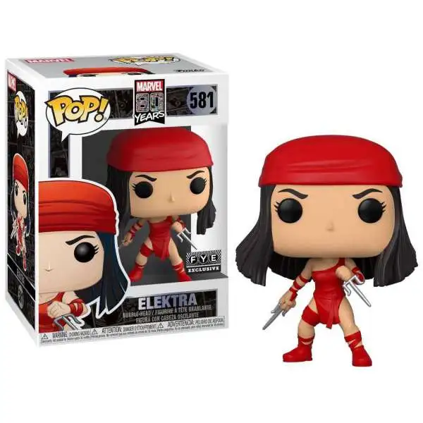 Funko 80th Anniversary POP! Marvel Elektra Exclusive Vinyl Figure #581 [First Appearance]