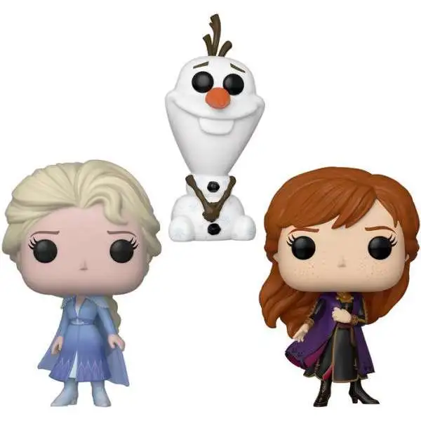 Funko Frozen 2 POP! Disney Elsa, Olaf & Anna Exclusive Vinyl Figure 3-Pack [Loose]