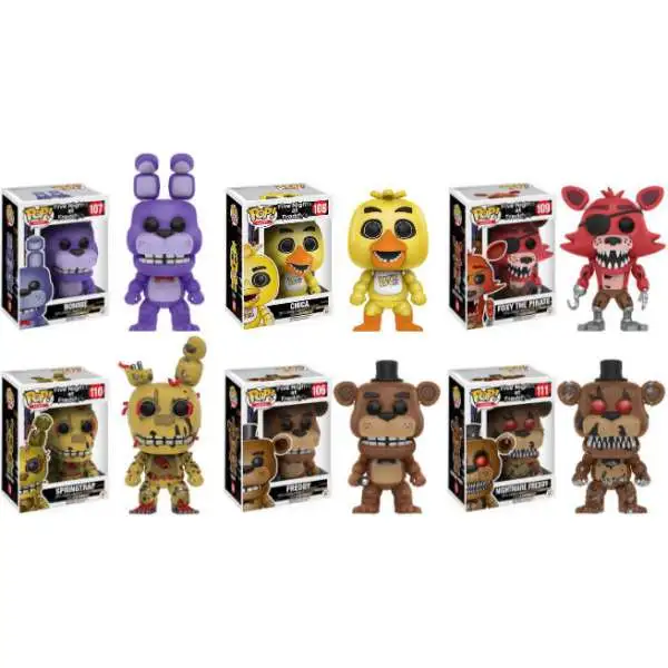 Funko Five Nights at Freddy's POP! Games Series 2 Set of 6 Vinyl Figures