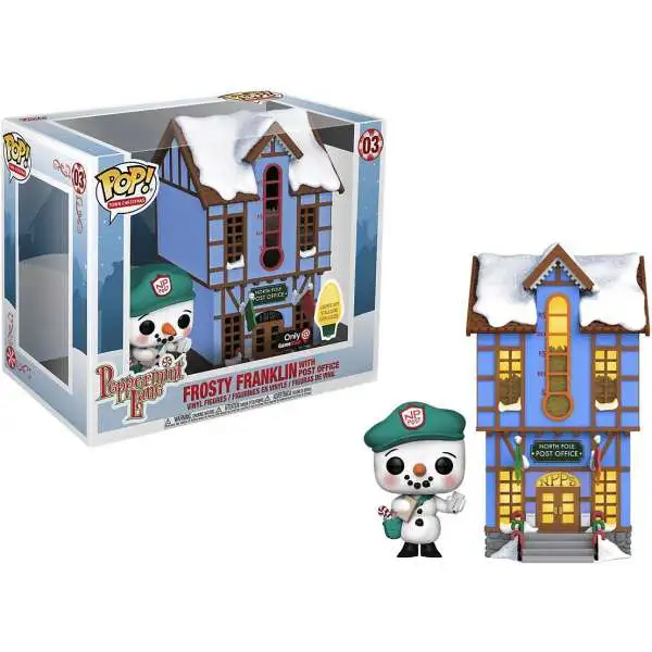 Funko Peppermint Lane POP! Town Christmas Frosty Franklin with Post Office Exclusive Vinyl Figure Set #03