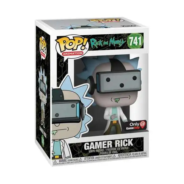Funko Rick & Morty POP! Animation Gamer Rick Exclusive Vinyl Figure #741
