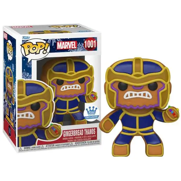 Funko POP! Marvel Gingerbread Thanos Exclusive Vinyl Bobble Head #1001 [Damaged Package]